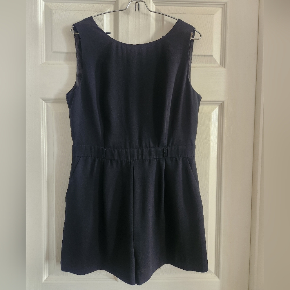 Elegant Black Sleeveless Romper